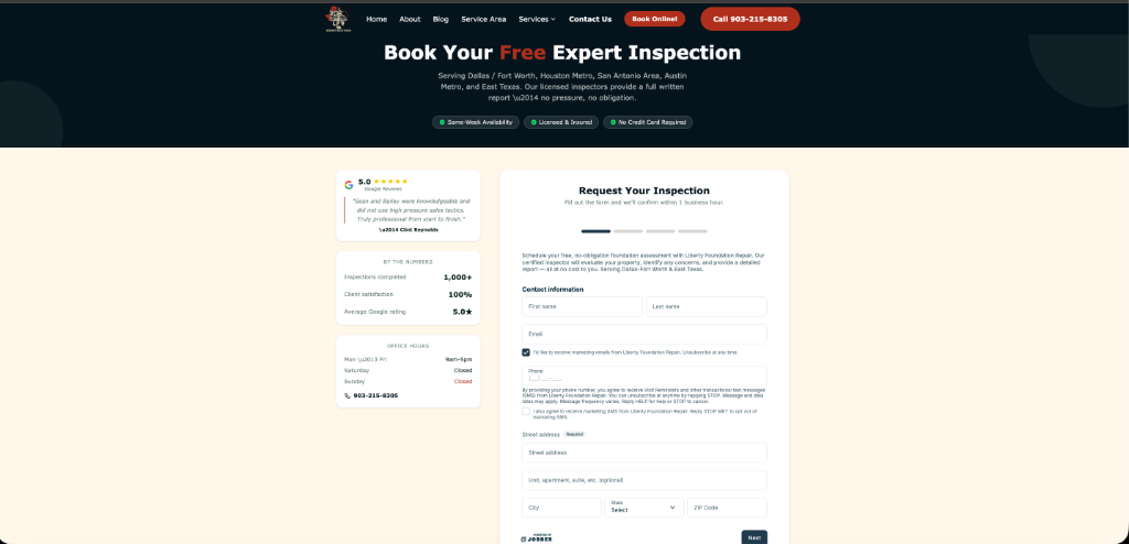 Jobber Booking Widget